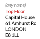 Example of a London virtual mailbox address
