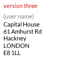 UK example of a virtual mailbox address in Greater London